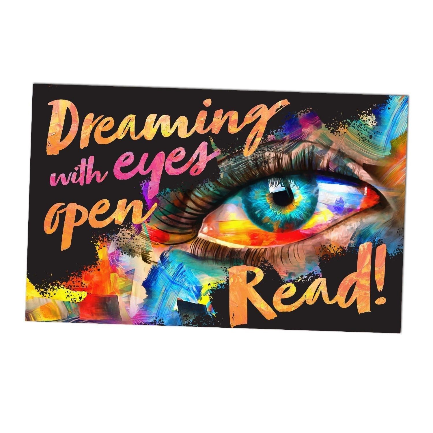 Dreaming with Eyes Wide Open (Abstract) Wall Graphic Mural (Semi-Permanent)